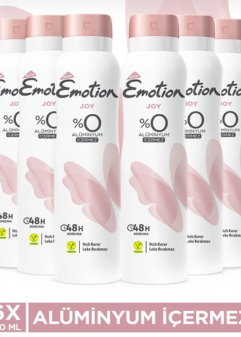 Emotion Joy Kadın Deodorant 6'lı 150 ml