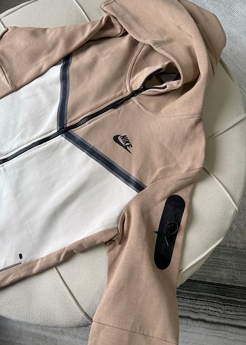 Bej Nike Kadın Mini Eşofman Takımı - Görsel 3