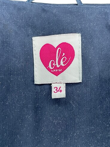 34 Beden lacivert Renk Koton Trenchcoat %70 İndirimli.