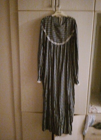 Robalı elbise 46 beden polyester kumaş 
