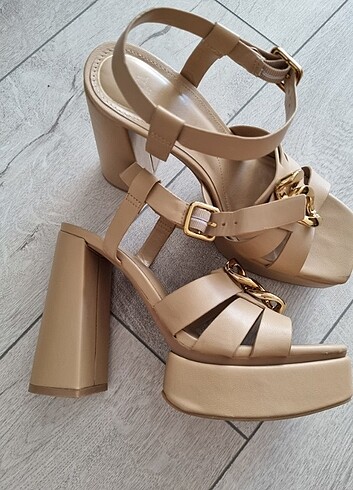 39 Beden camel Renk Zara topuklu ayakkabı 