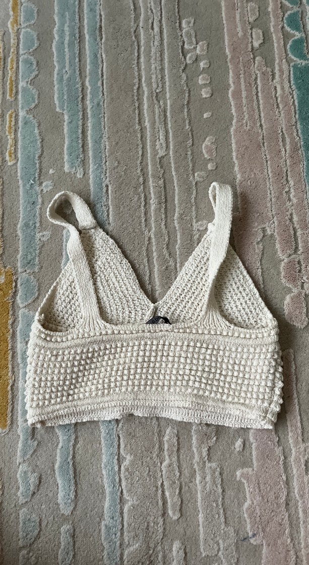 addax Bohem Tarz Beyaz Mini Bralet - Görsel 2