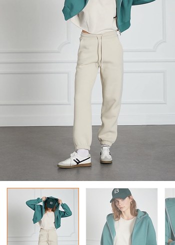 Beyyoglu Yeşil Crop Hoodie - Görsel 3