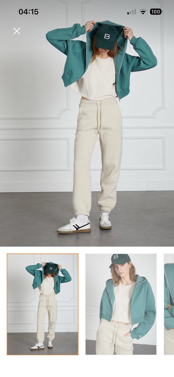 Beyyoglu Yeşil Crop Hoodie - Görsel 3