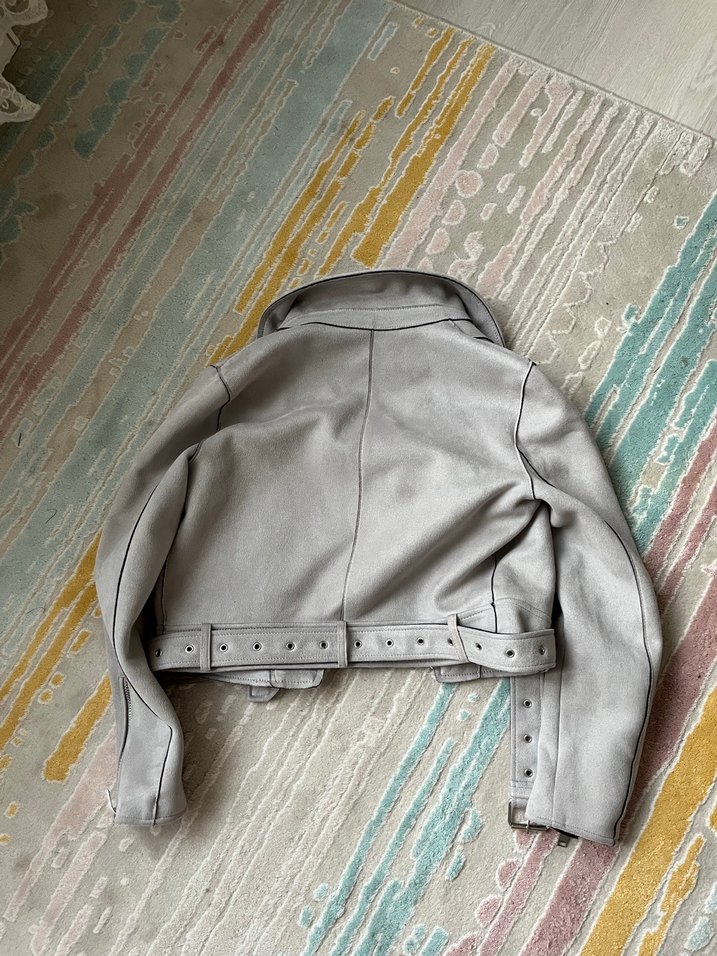 Zara Gri Süet Ceket - Görsel 2