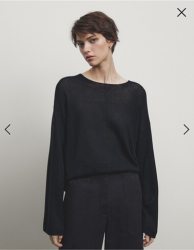 l Beden Bisiklet yaka Massimo Dutti kazak