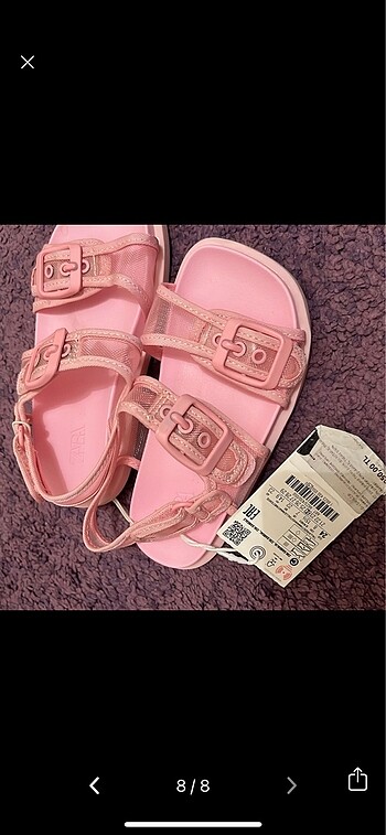 Zara Ağ Sandalet - Görsel 7