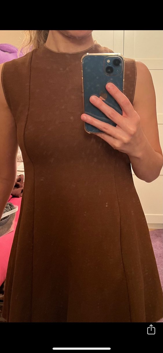 Zara streç skater elbise - Görsel 3