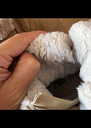 Zara peluş yünlü teddy Bot - Görsel 6