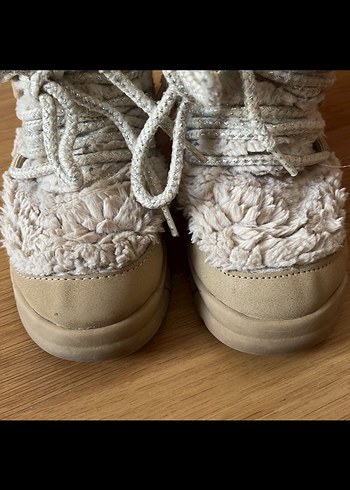 Zara peluş yünlü teddy Bot - Görsel 2