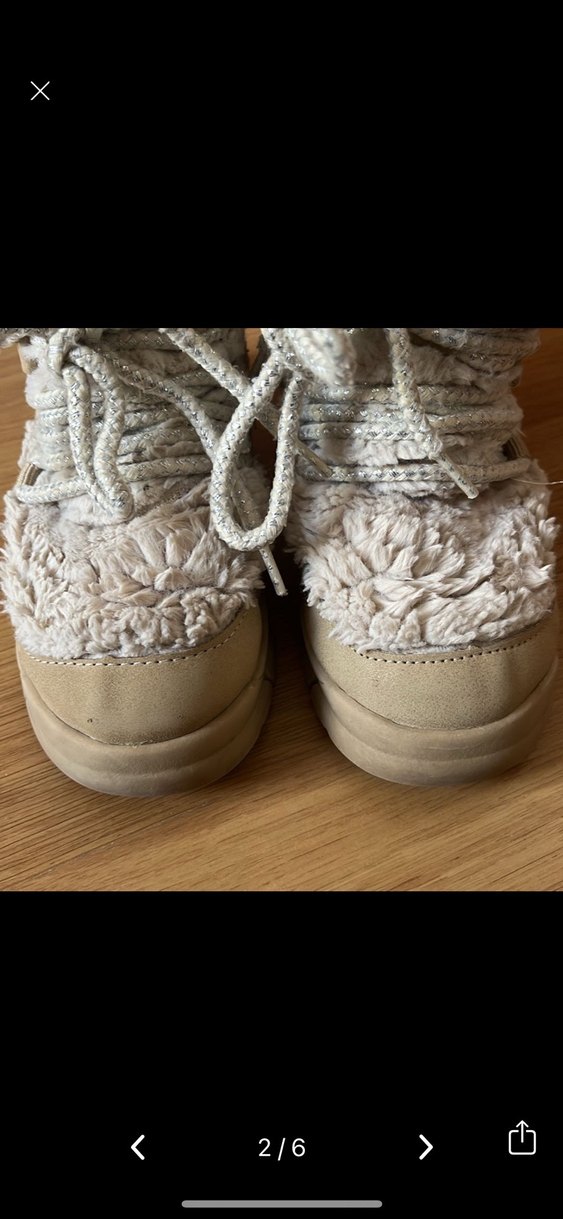 Zara peluş yünlü teddy Bot - Görsel 2