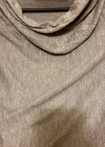 Bej Kadın Keten Salaş Uzun Kollu Kazak - Görsel 6