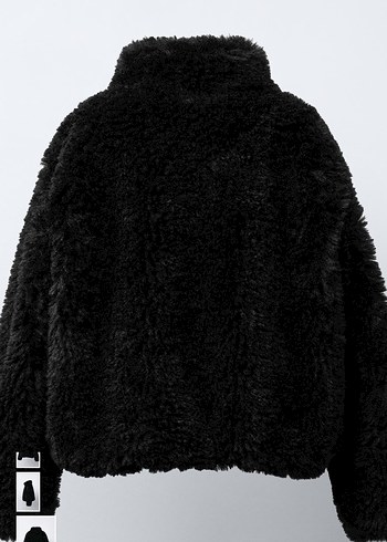 Siyah Kürklü Ceket - Görsel 5