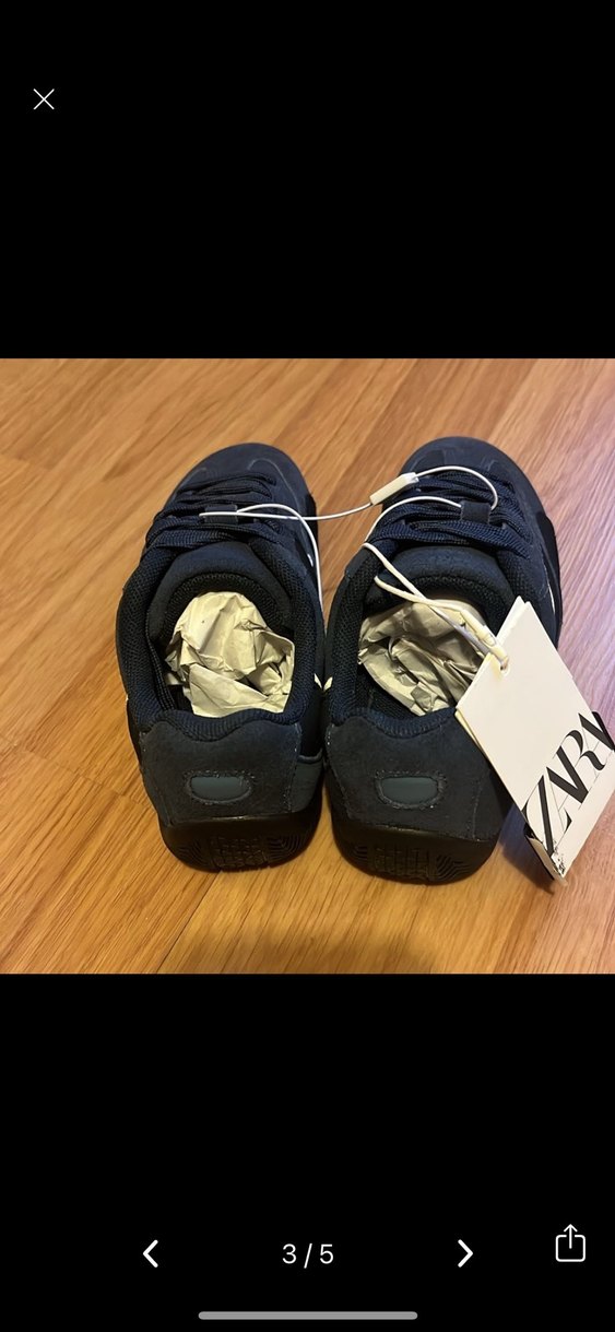 Zara hakiki deri spor ayakkabı - Görsel 3