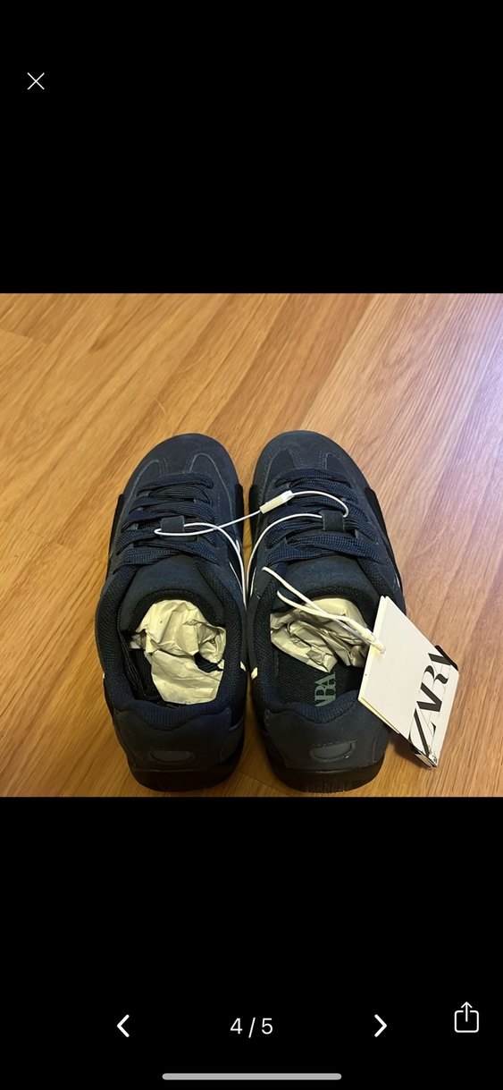 Zara hakiki deri spor ayakkabı - Görsel 4