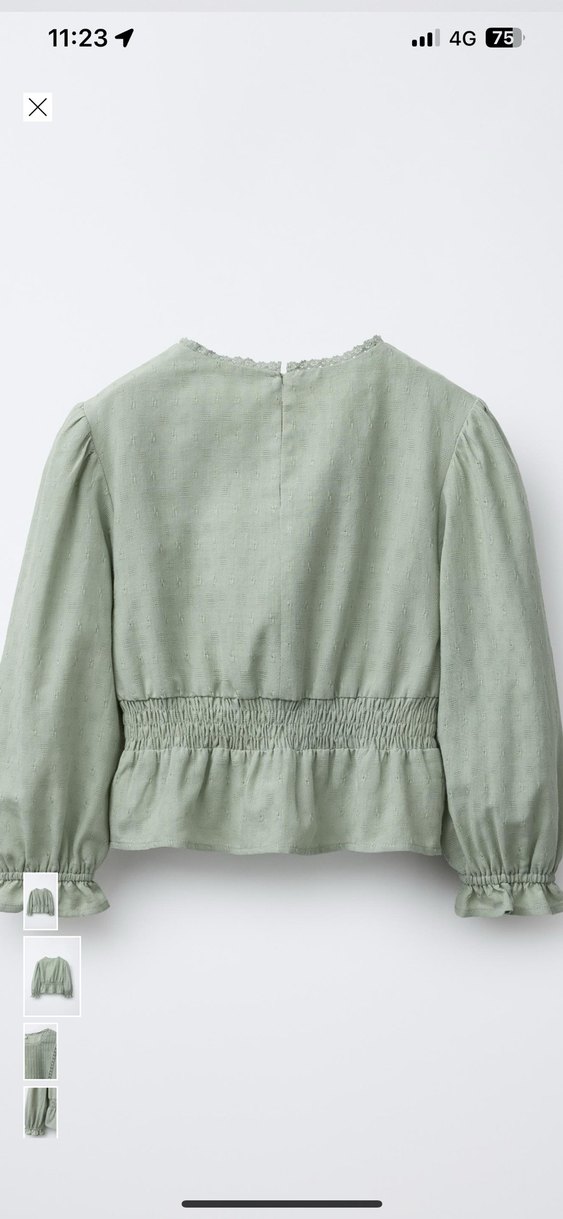 Zara çocuk vintage bluz - Görsel 2