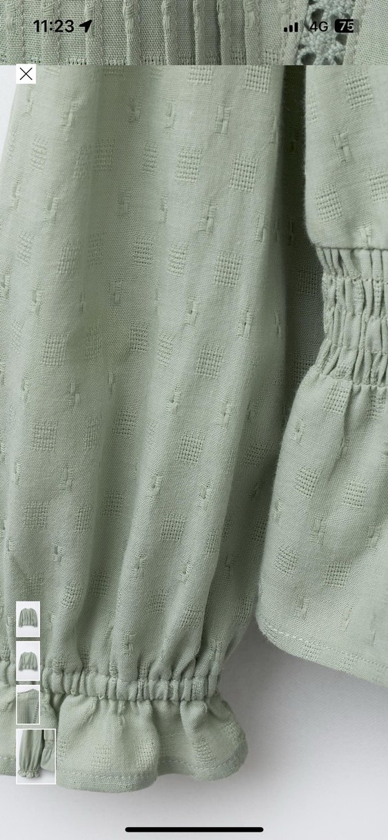 Zara çocuk vintage bluz - Görsel 4