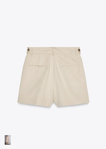 Zara Zara Bej Mini Şort