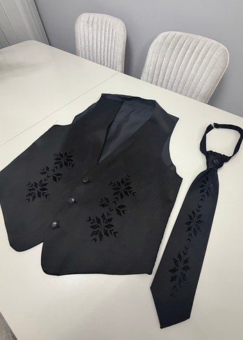 Diğer Gotik Siyah Yele Kravat Seti