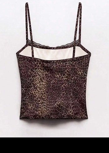 Dantel Detaylı Leopar Desenli Kadın Bluz - Görsel 2