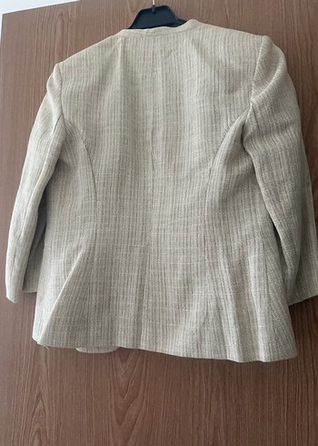 Bej Klasik Kadın Blazer Ceket - Görsel 2