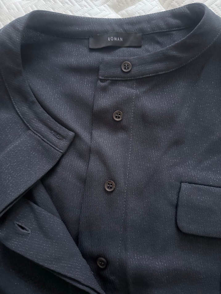 Füme Midi Ofis Elbisesi, Kemerli, V Yaka - Görsel 2