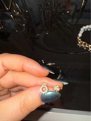 Atasay altın kulak piercing