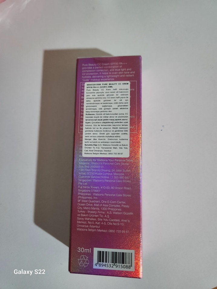 Pure Beauty CC Krem 01 Ivory - Görsel 2