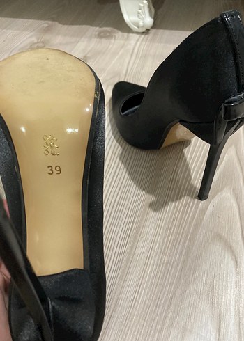 39 Beden siyah Renk Kadın Siyah Stiletto Topuklu Ayakkabı