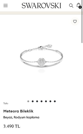 Beden Swarovski meteora bileklik orjinal