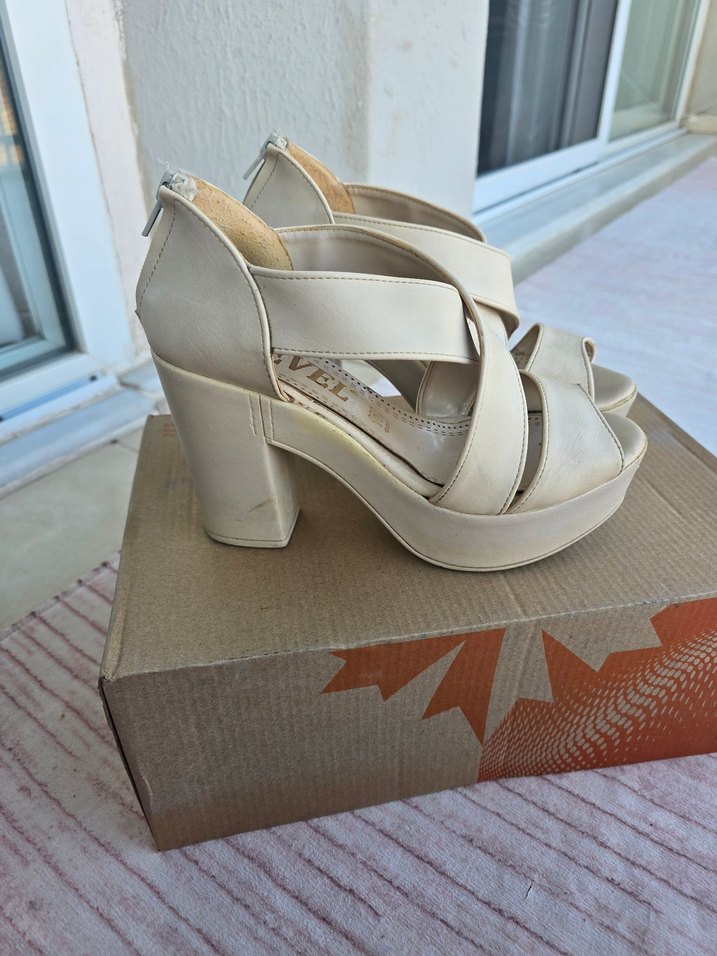 jevel bej platform Topuklu Kadın Ayakkabı - Görsel 2