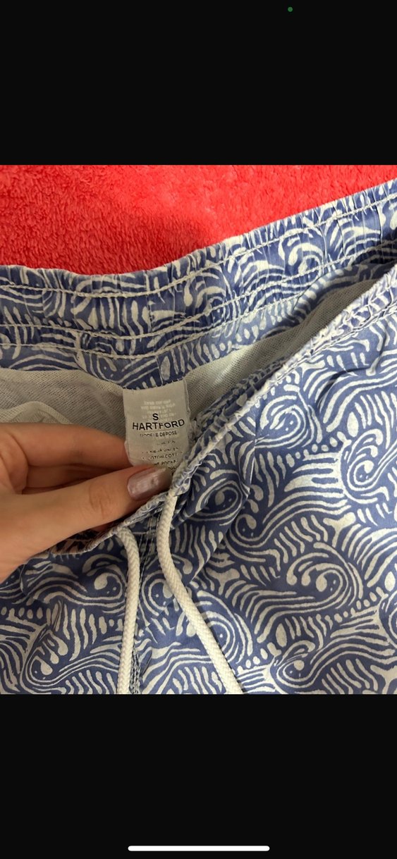 Erkek Mavi Dalga Desenli Mini Mayo - Görsel 2