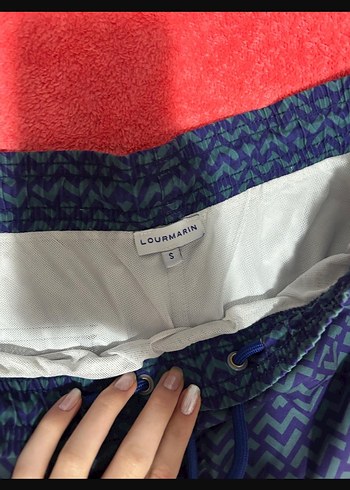 Erkek Mavi Mini Desenli Şort - Görsel 2