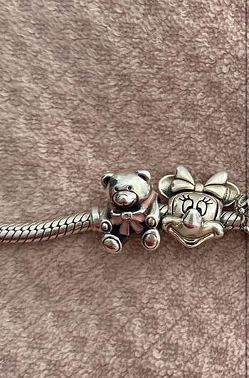 Pandora Pembe Ayıcık Charm