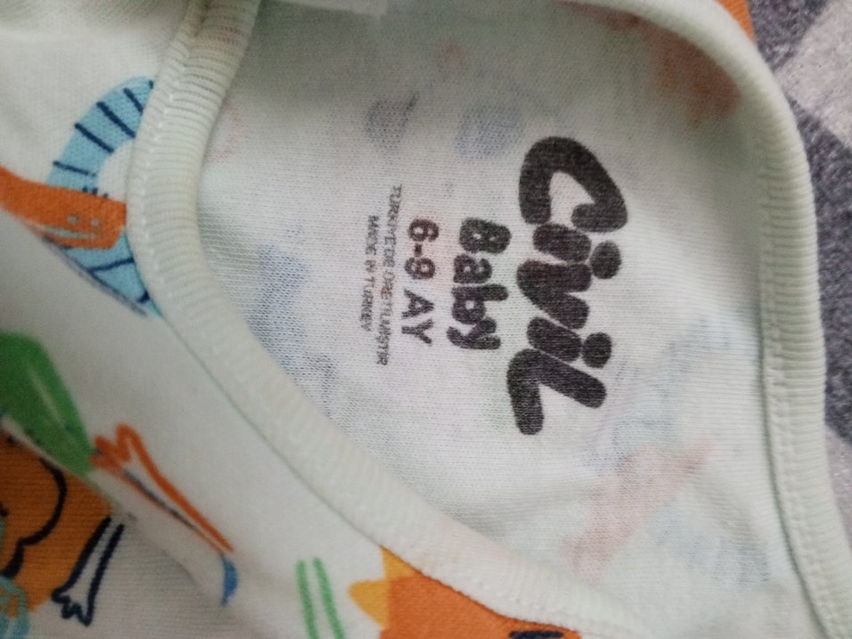 Renkli Baskılı Erkek Bebek Askısız Body - Görsel 3