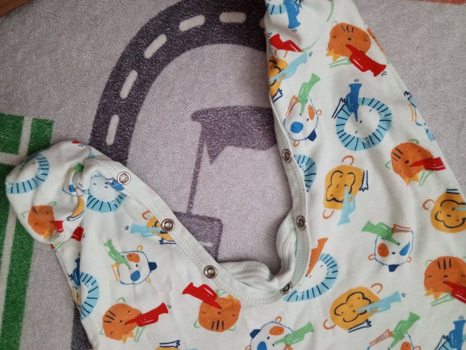 Renkli Baskılı Erkek Bebek Askısız Body - Görsel 2