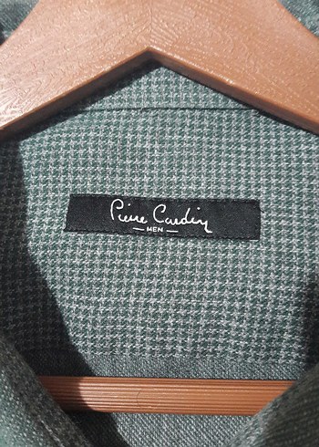 Pierre Cardin pamuklu yeşil erkek gömlek - Görsel 3