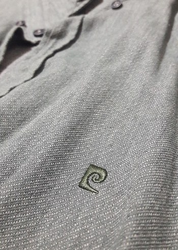 Pierre Cardin pamuklu yeşil erkek gömlek - Görsel 5