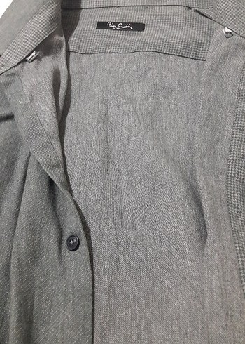 Pierre Cardin pamuklu yeşil erkek gömlek - Görsel 10