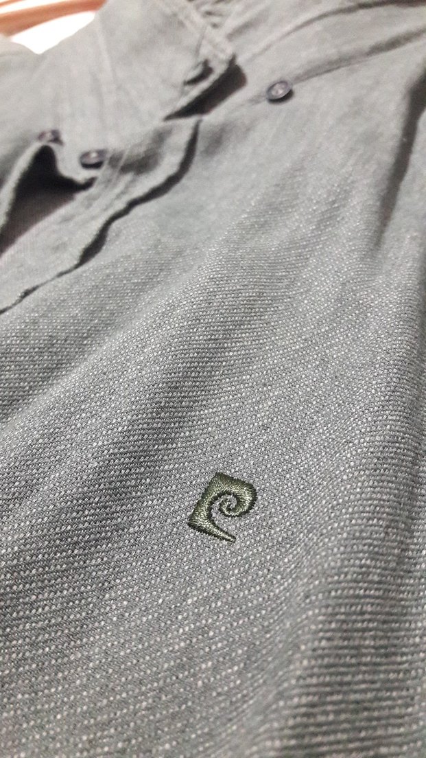 Pierre Cardin pamuklu yeşil erkek gömlek - Görsel 5