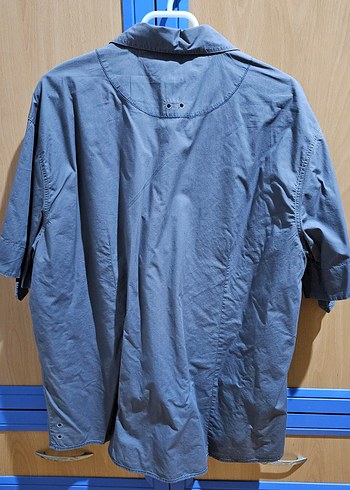 Mavi Marka Xl Beden, Gri Renk Pamuklu Kısa Kollu Erkek Gömlek - Görsel 2