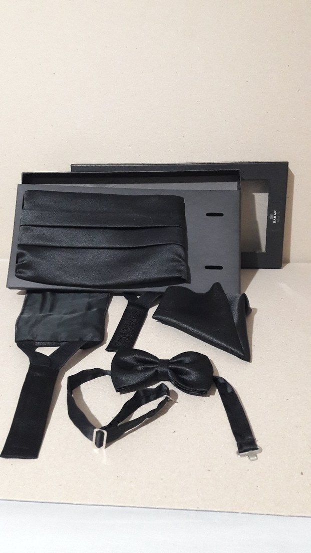 Sarar marka papyon, kuşak, mendil takımı - Görsel 3