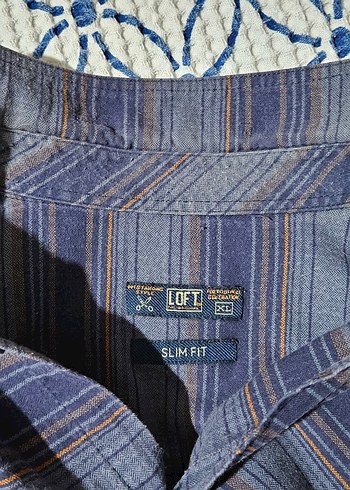 Loft Marka, Düğmeli Mavi Gri Batik Uzun Kollu Erkek Gömlek - Görsel 3