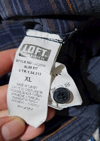 Loft Marka, Düğmeli Mavi Gri Batik Uzun Kollu Erkek Gömlek - Görsel 7