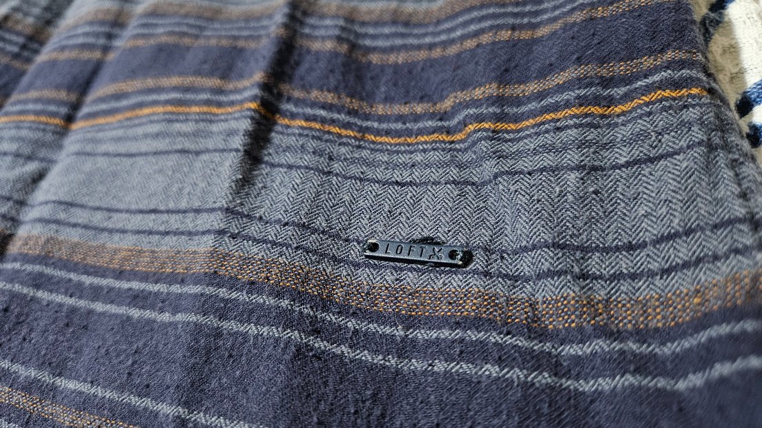 Loft Marka, Düğmeli Mavi Gri Batik Uzun Kollu Erkek Gömlek - Görsel 5