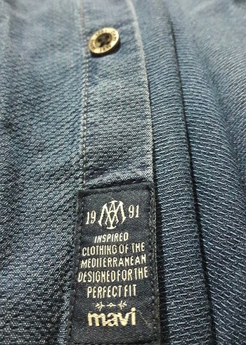 Mavi Marka XL Beden, Denim Erkek Gömlek, Düğmeli, Uzun Kollu - Görsel 6