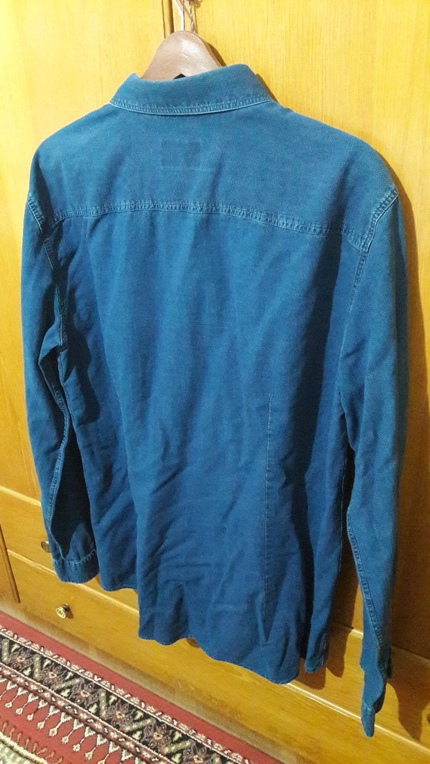 Mavi Marka XL Beden, Denim Erkek Gömlek, Düğmeli, Uzun Kollu - Görsel 2