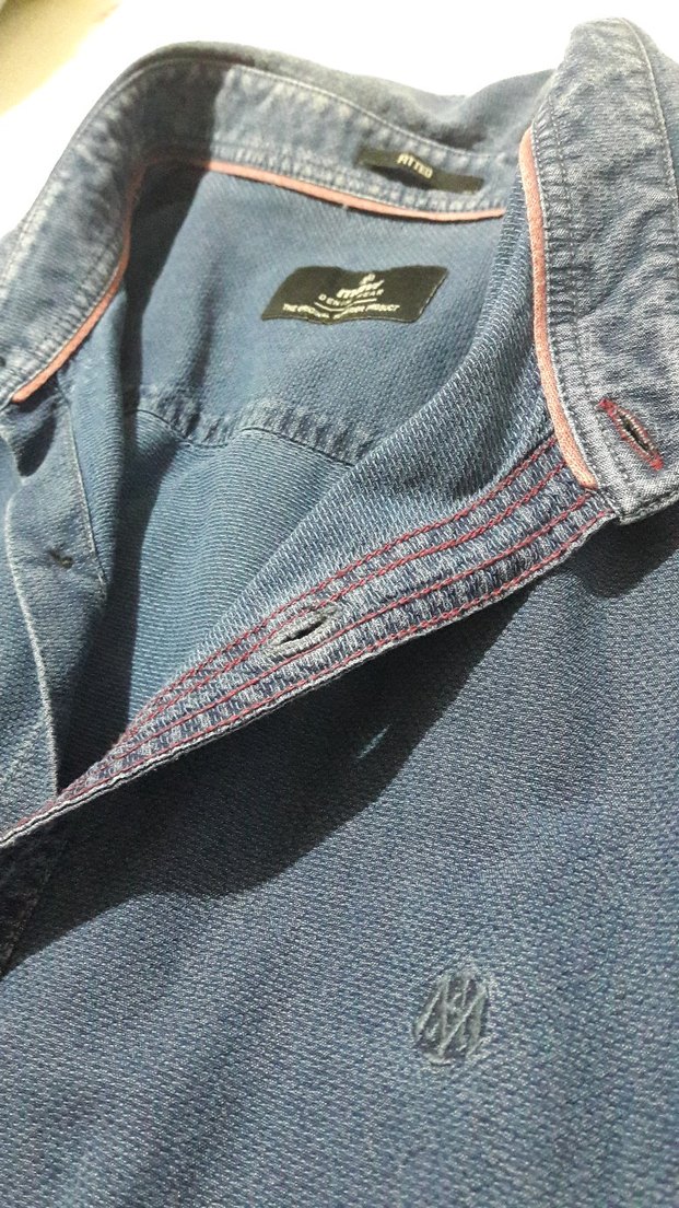 Mavi Marka XL Beden, Denim Erkek Gömlek, Düğmeli, Uzun Kollu - Görsel 4