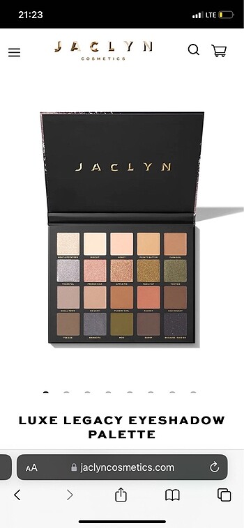 JACLYN FAR PALETİ