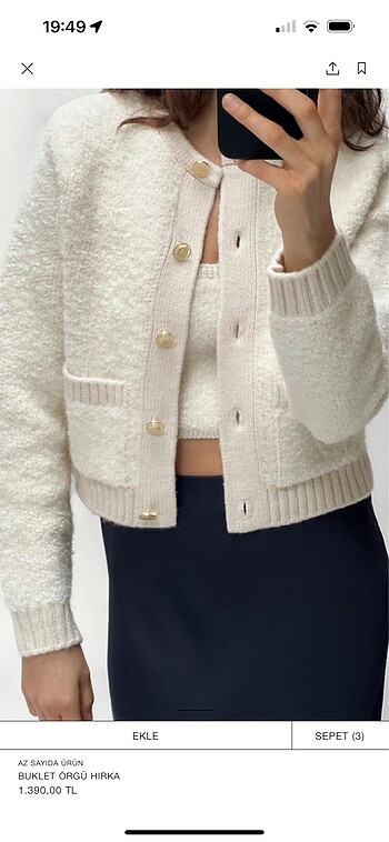 ZARA ÖRGÜ HIRKA